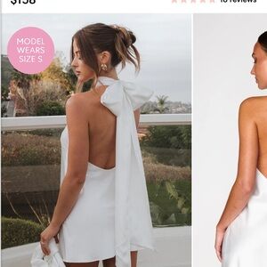 Show Me Your MuMu White Midi Dress